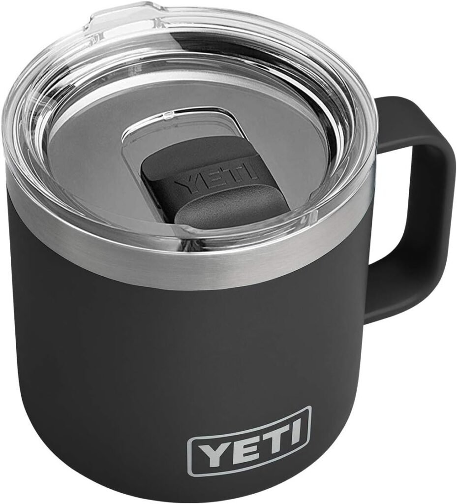 YETI Rambler 14 oz Mug, Vacuum Insulated, Stainless Steel with MagSlider Lid, Stainless